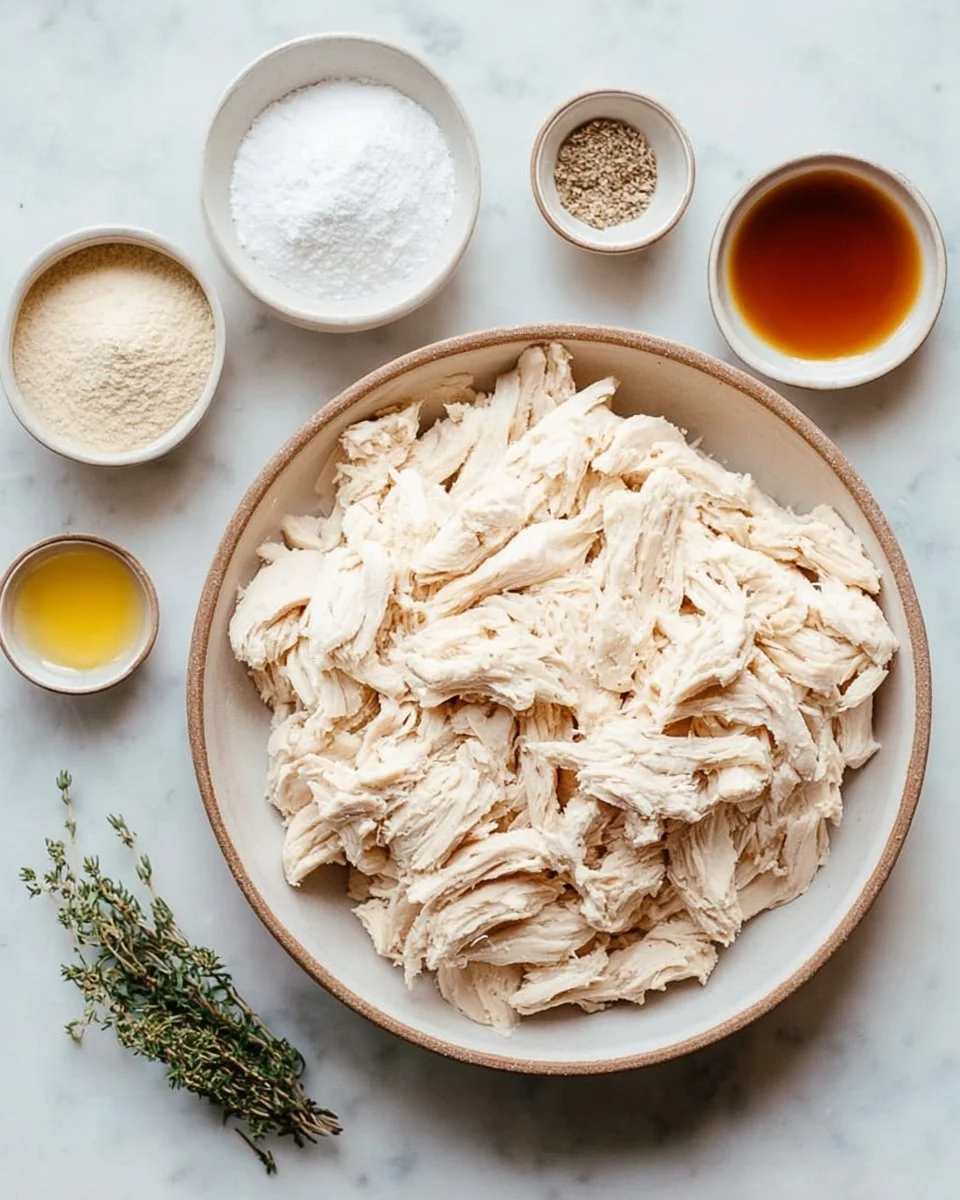 Delicious 2 ingredient vegan chicken cooked and ready to serve