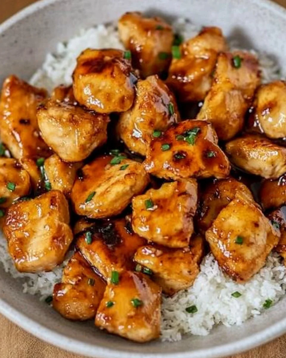20 Minute Honey Garlic Chicken Bites