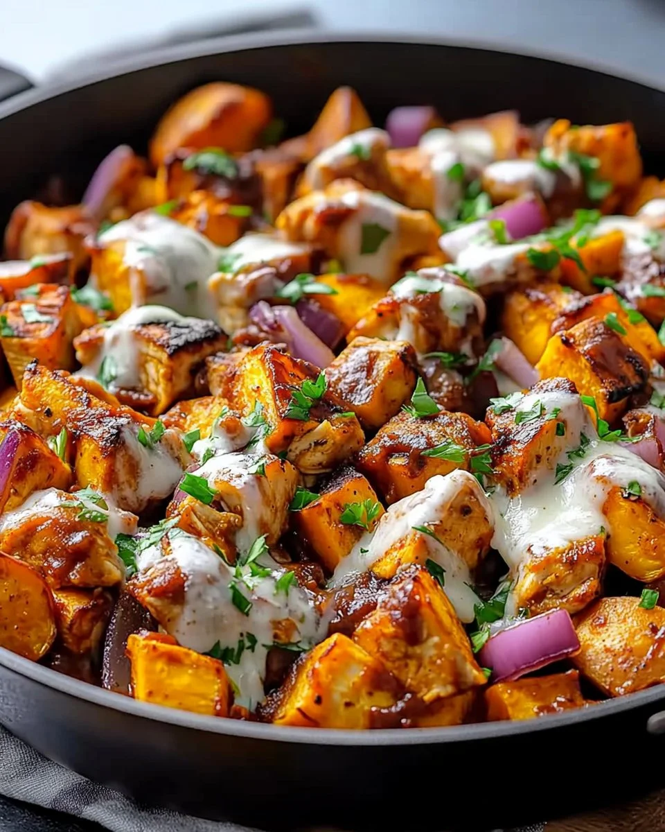 BBQ Chicken Sweet Potato Skillet – Easy One-Pan Dinner