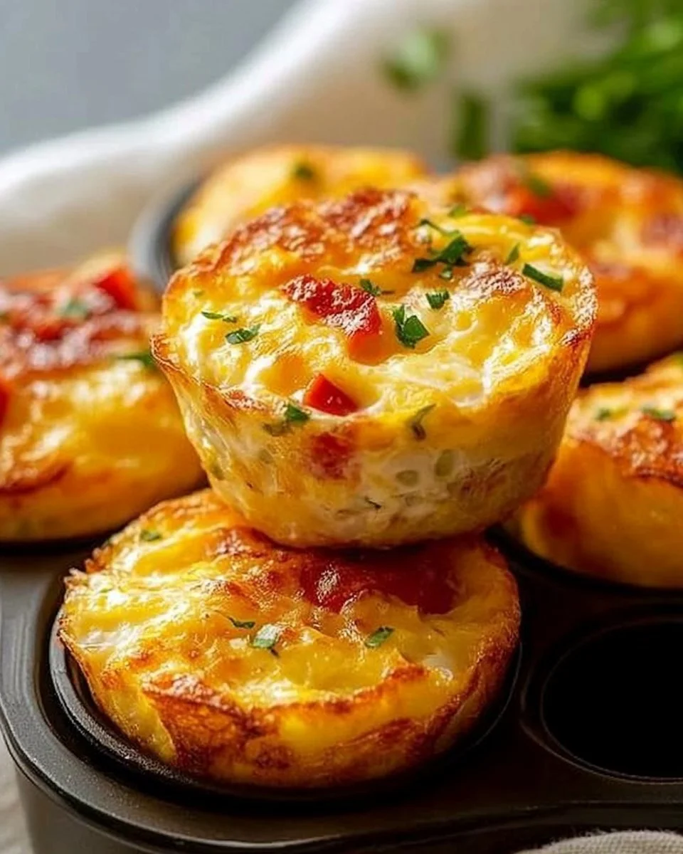 Cheesy Muffin Tin Cottage Cheese Egg Bites