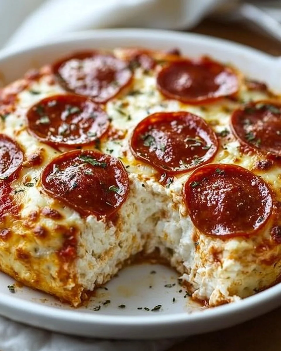 Cottage Cheese Pizza Bake