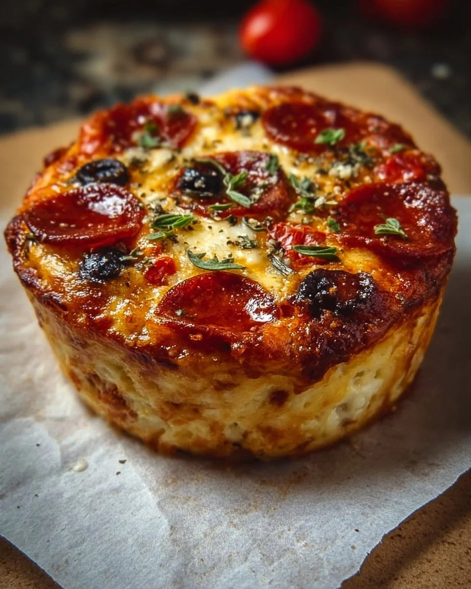 Delicious cottage cheese pizza bowl garnished with fresh vegetables