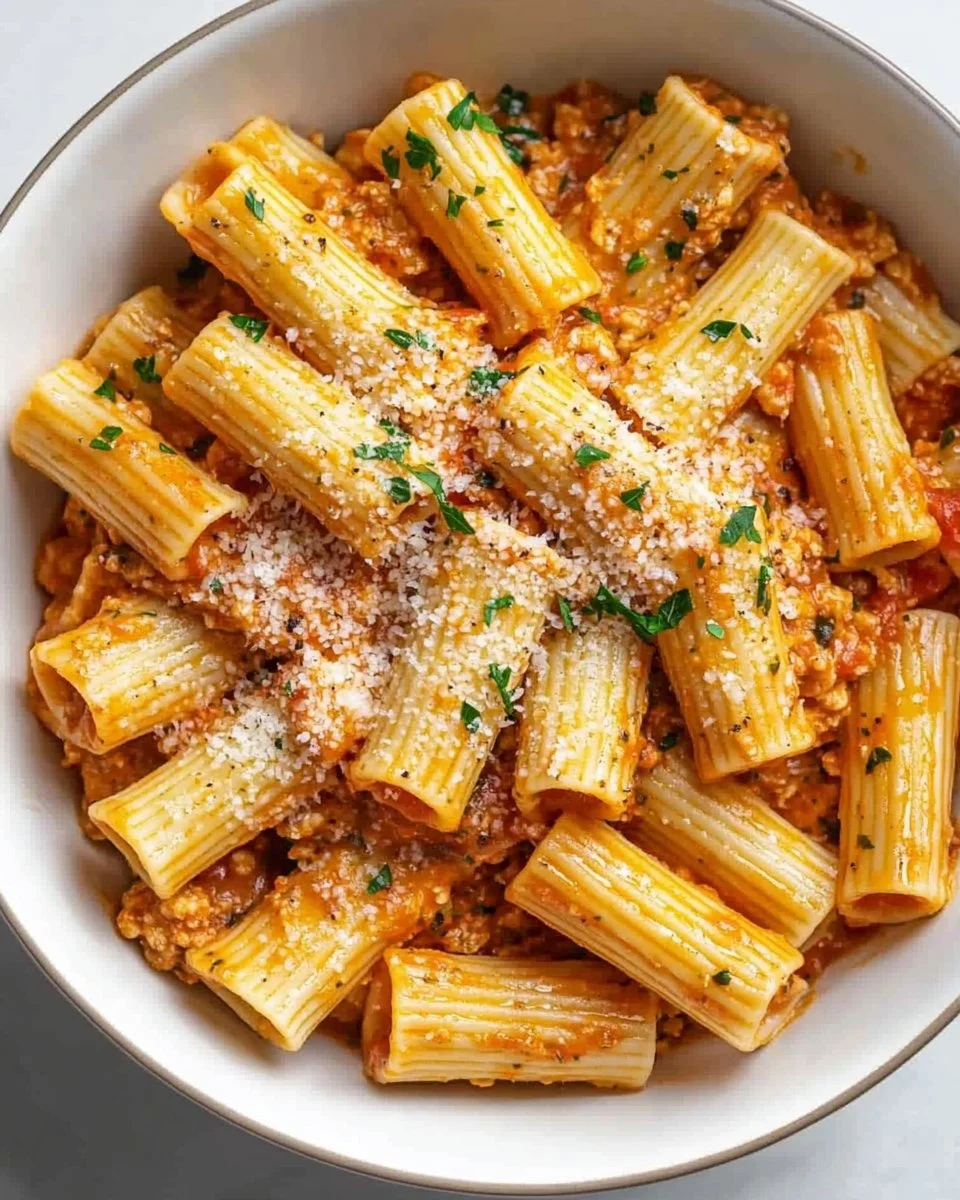 Cottage Cheese Rigatoni (High-Protein, Creamy Pasta)