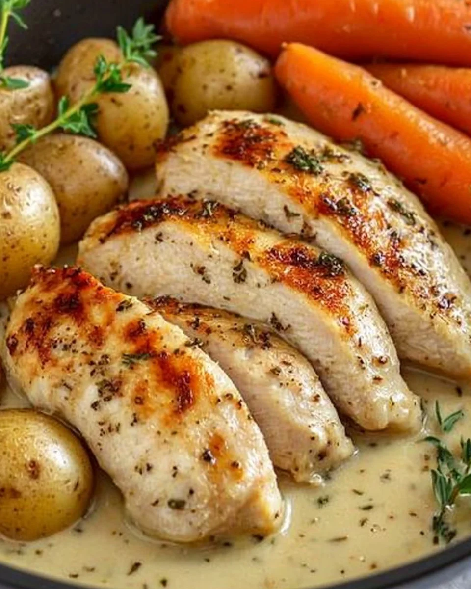 Creamy Herb Chicken & Potatoes Recipe
