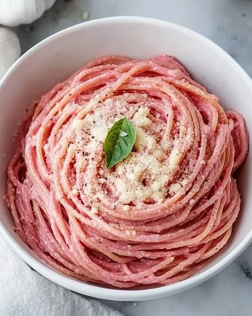 Creamy Vegan Pink Pasta