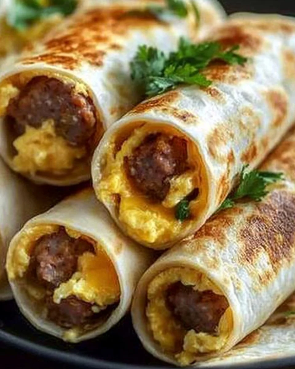 Delicious Sausage, Egg Cheese Breakfast Roll-Ups in 30 Minutes