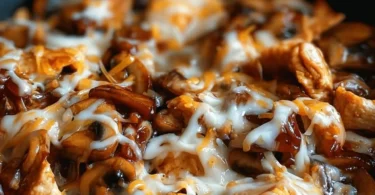 Easy low carb BBQ chicken bowl with fresh vegetables and sauce