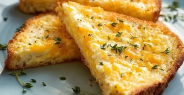 Delicious and crispy Egg and Cheese Toasts topped with melted cheese