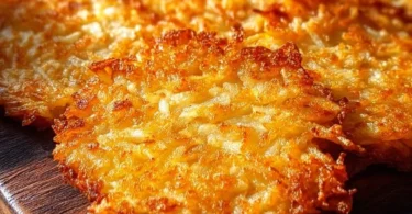 Homemade McDonald's hash browns, crispy and golden brown, served on a plate.