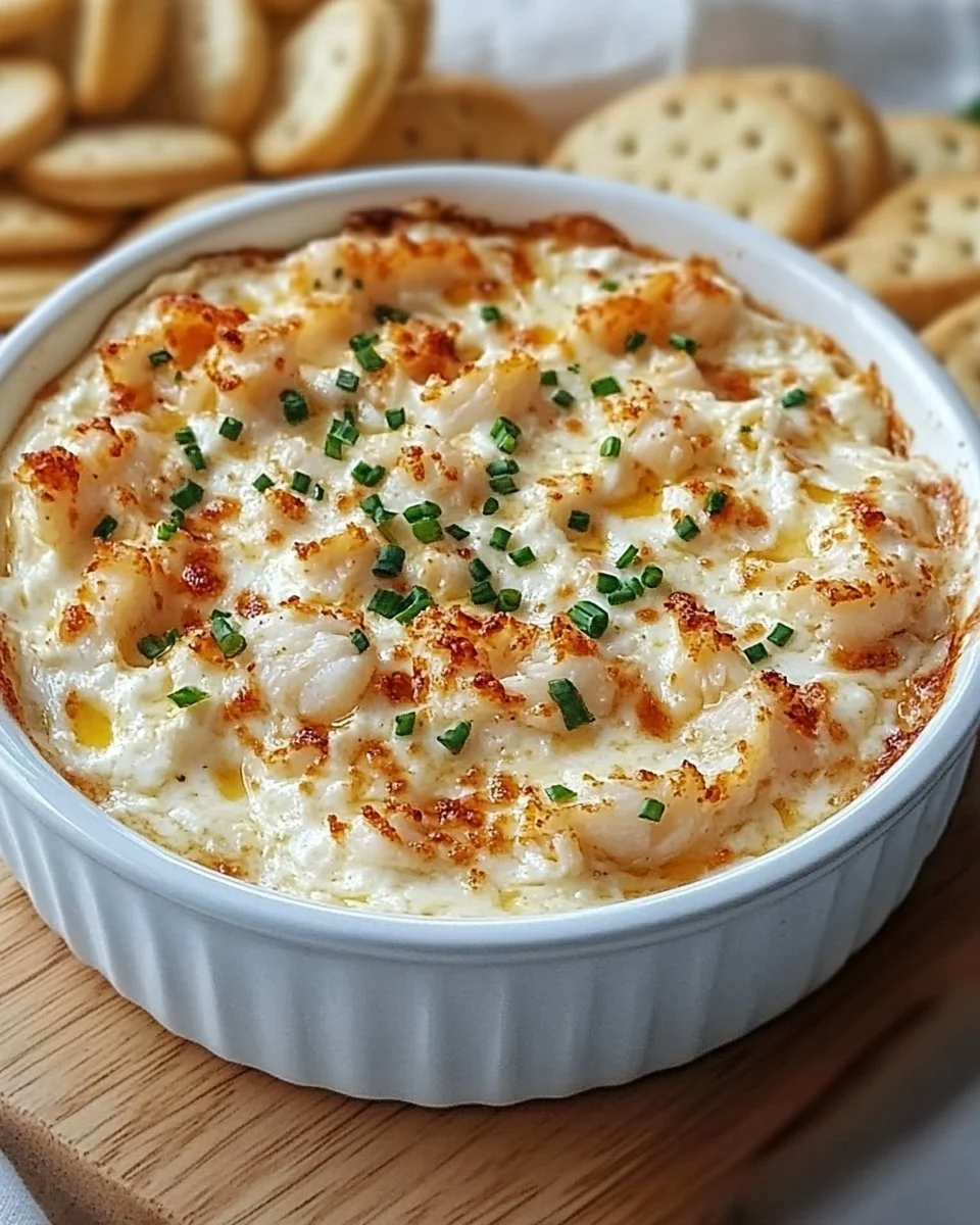 Delicious Joe's Crab Shack crab dip served with chips and fresh herbs