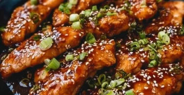 Deliciously cooked Korean chicken breasts served with an assortment of vegetables