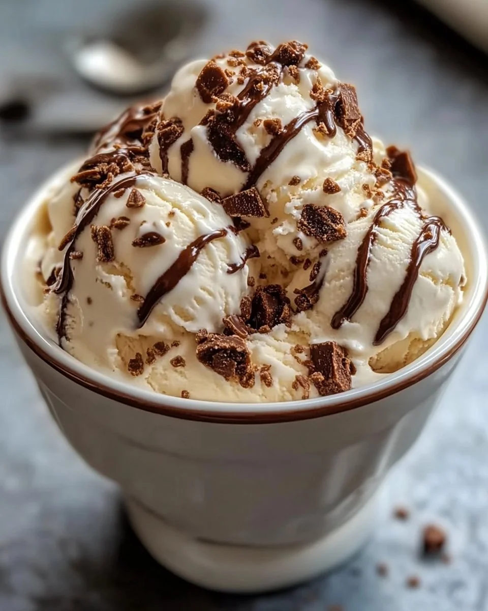 Malted Milk Toffee Crunch Ice Cream