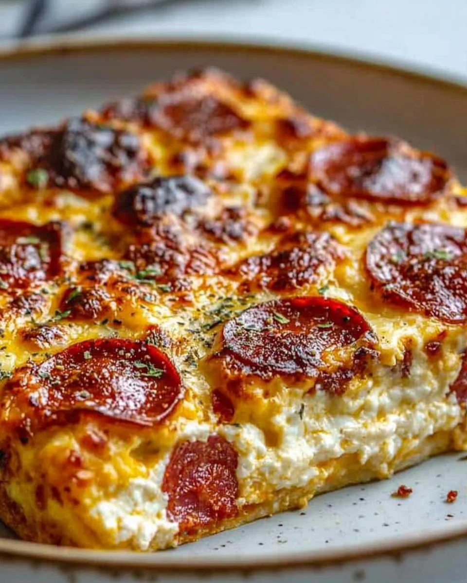 Pizza Cottage Cheese Bake