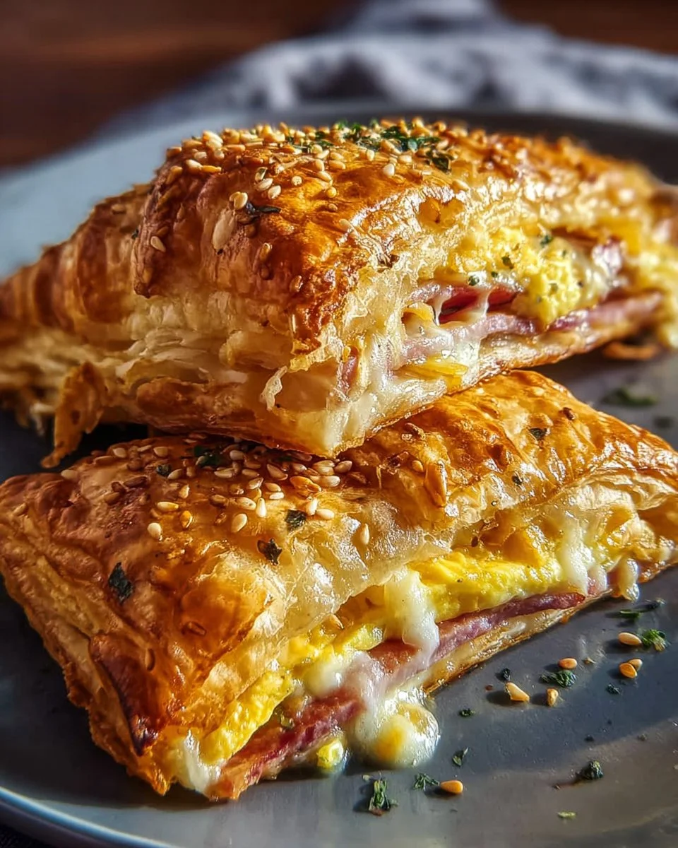 Savory Breakfast Pop-Tarts filled with cheese and herbs, perfect for breakfast.