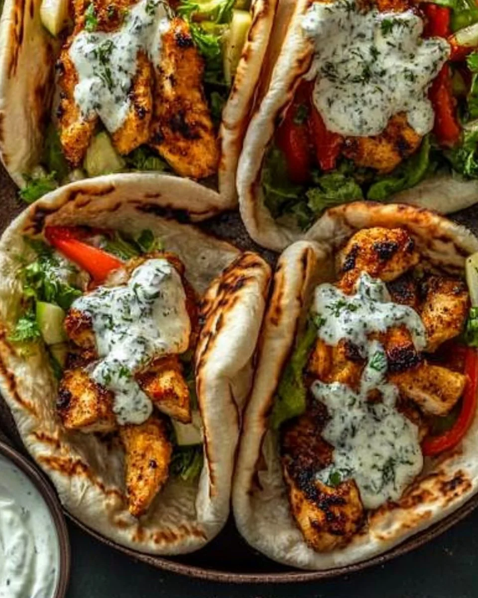 Sheet Pan Chicken Pitas with Herby Ranch