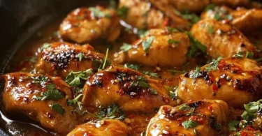 Texas Roadhouse Butter Chicken Skillet served with vibrant vegetables