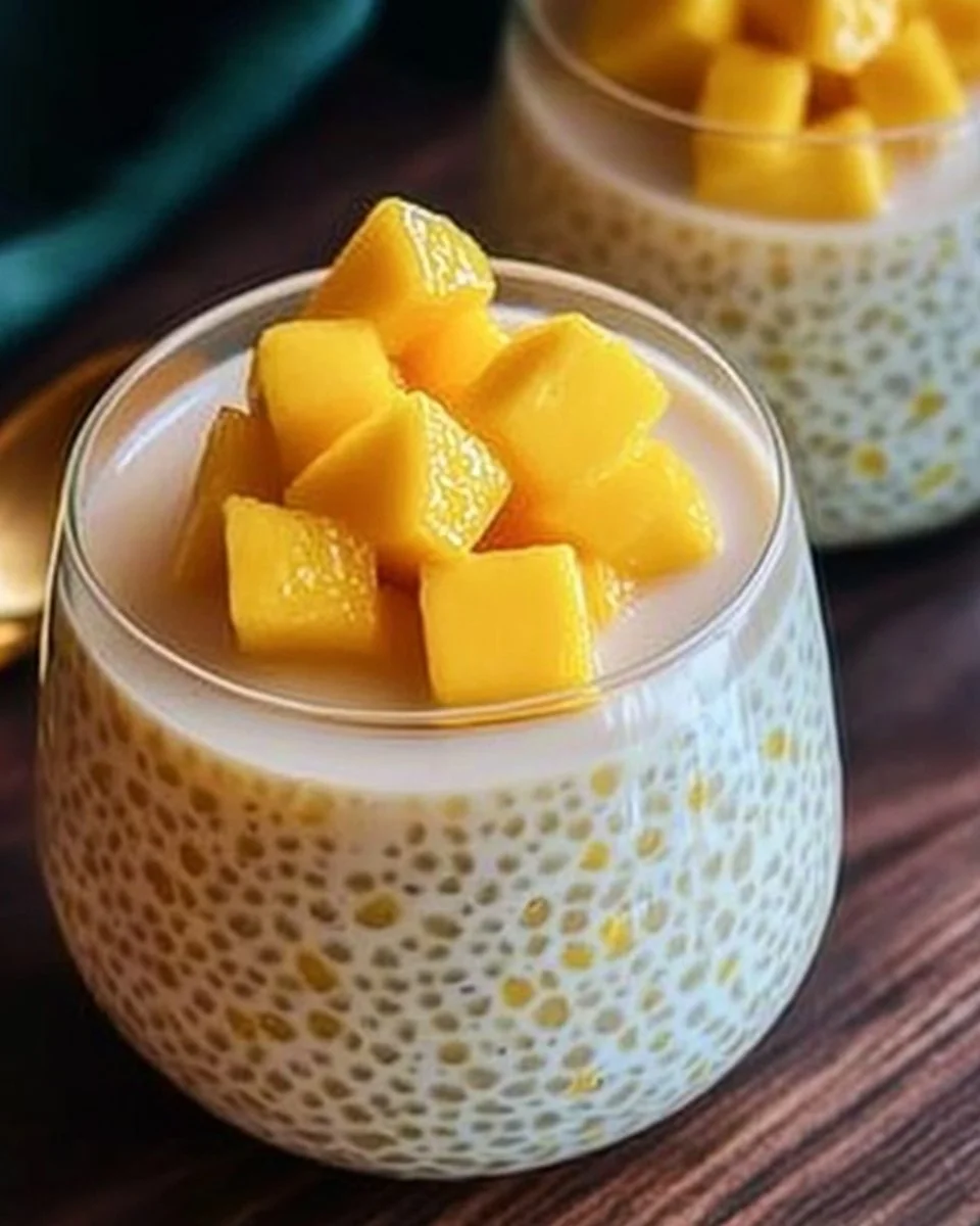 The BEST Creamy Mango Sago - Only 4 Ingredients!
