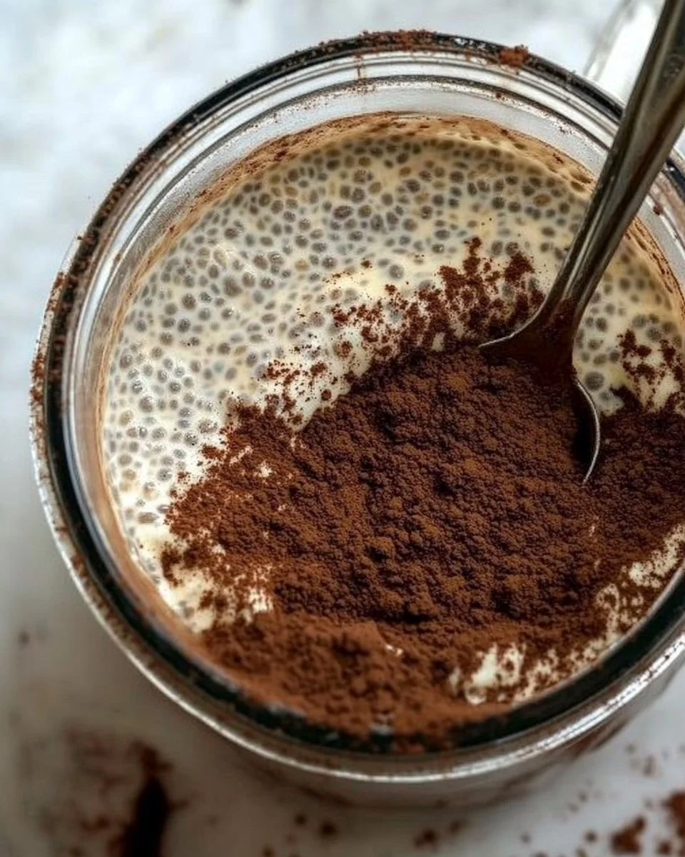 Viral Tiramisu Chia Pudding (Gluten Free, Refined Sugar Free)