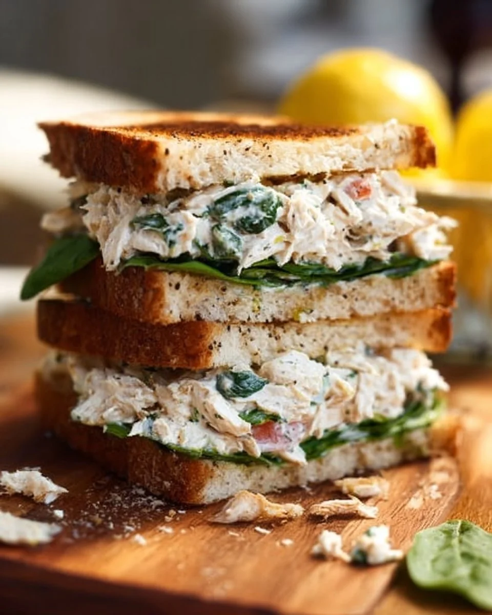 15 minute lemon basil chicken salad with fresh ingredients