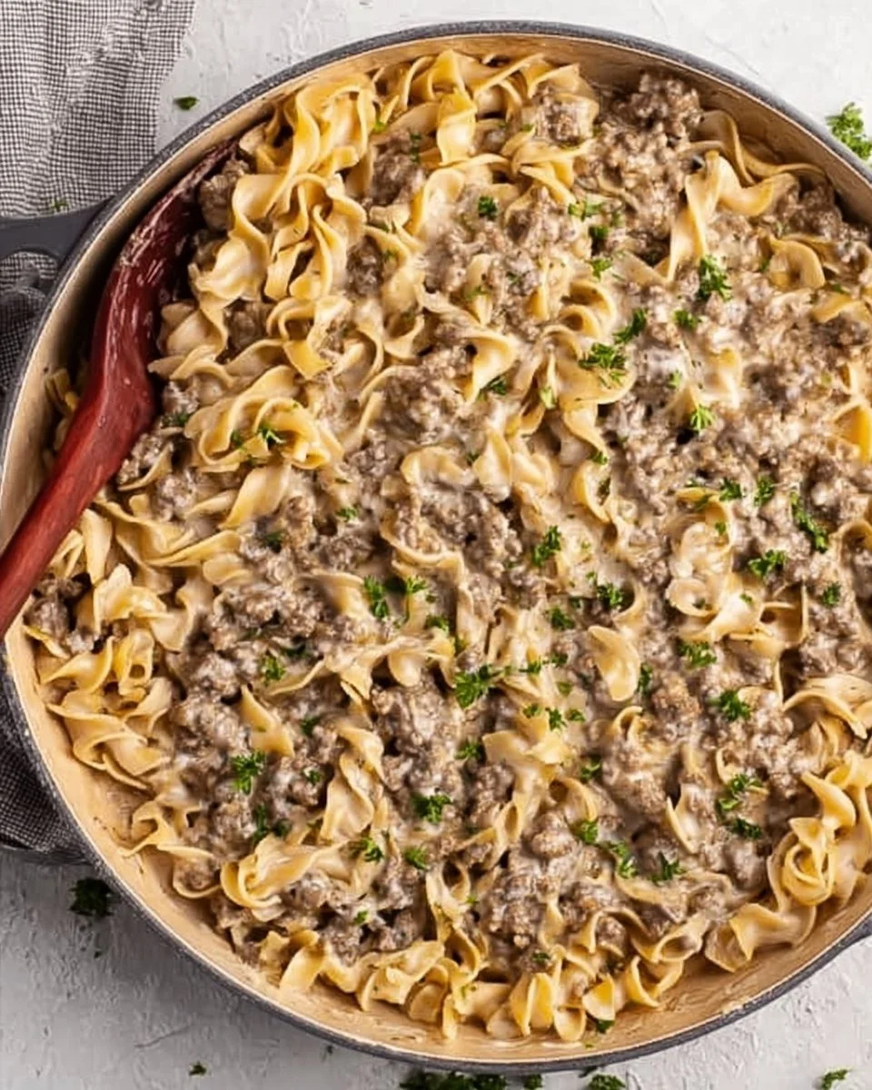 30-Minute Ground Beef Stroganoff