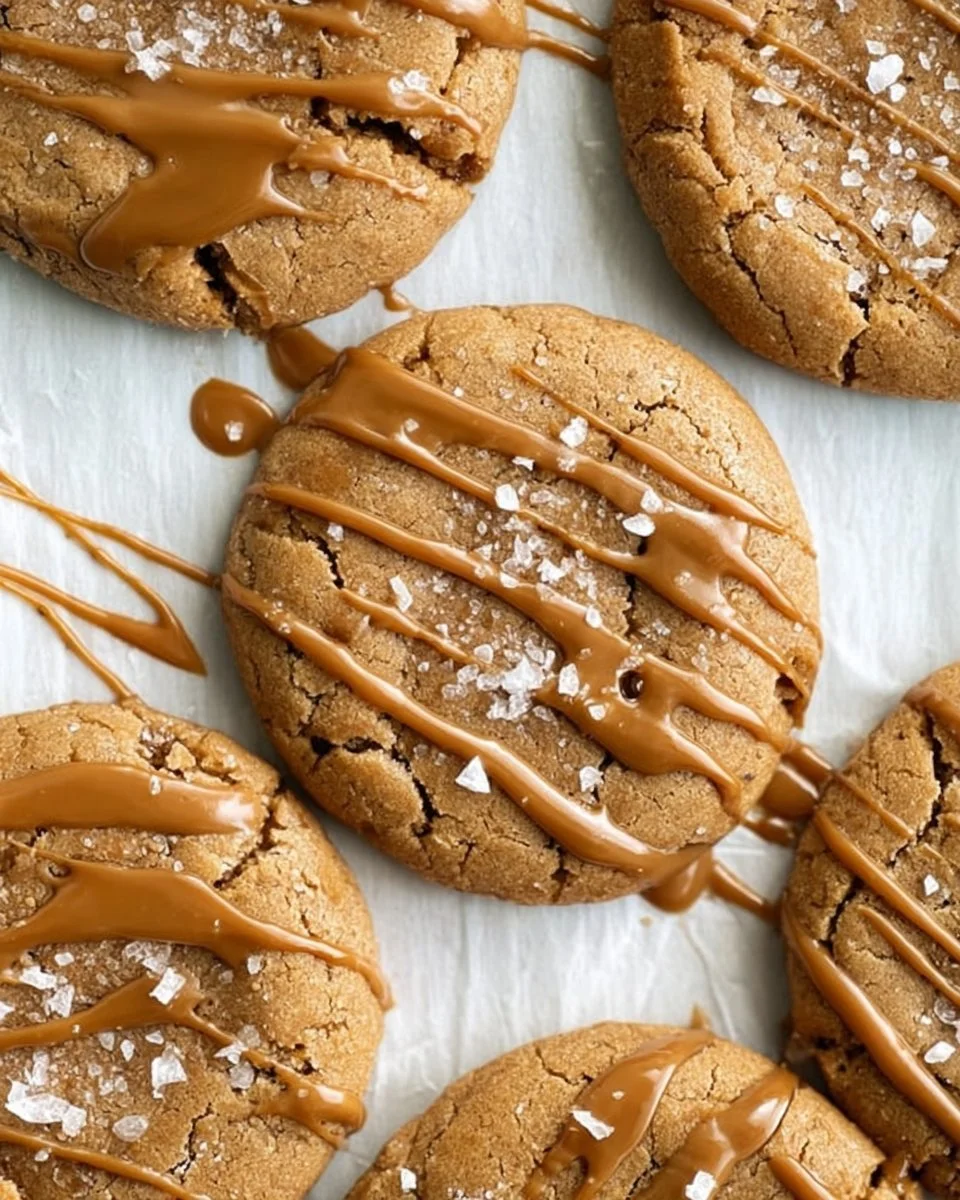 Freshly baked Biscoff Cookie Butter Cookies on a plate