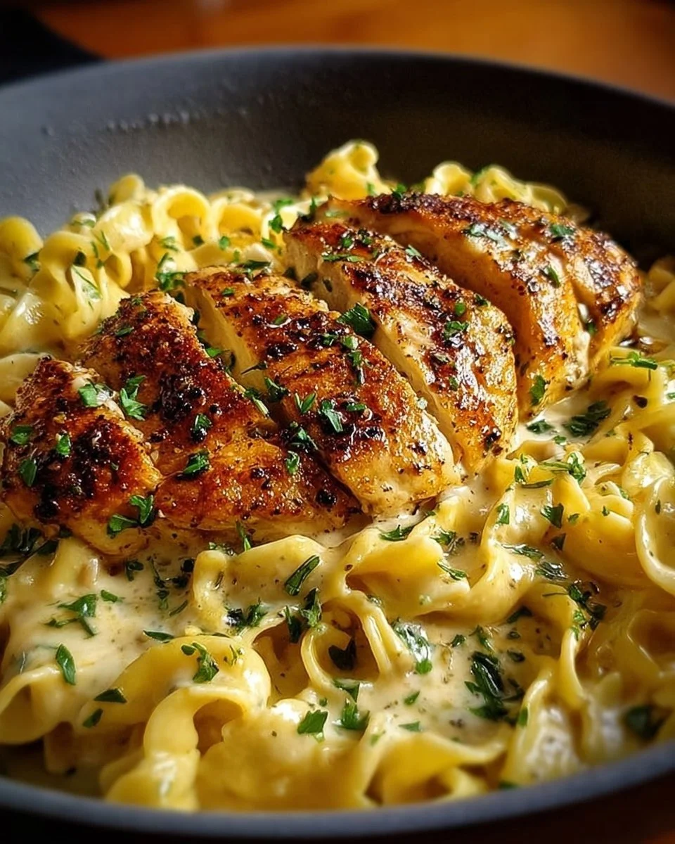 Chicken with Buttered Noodles