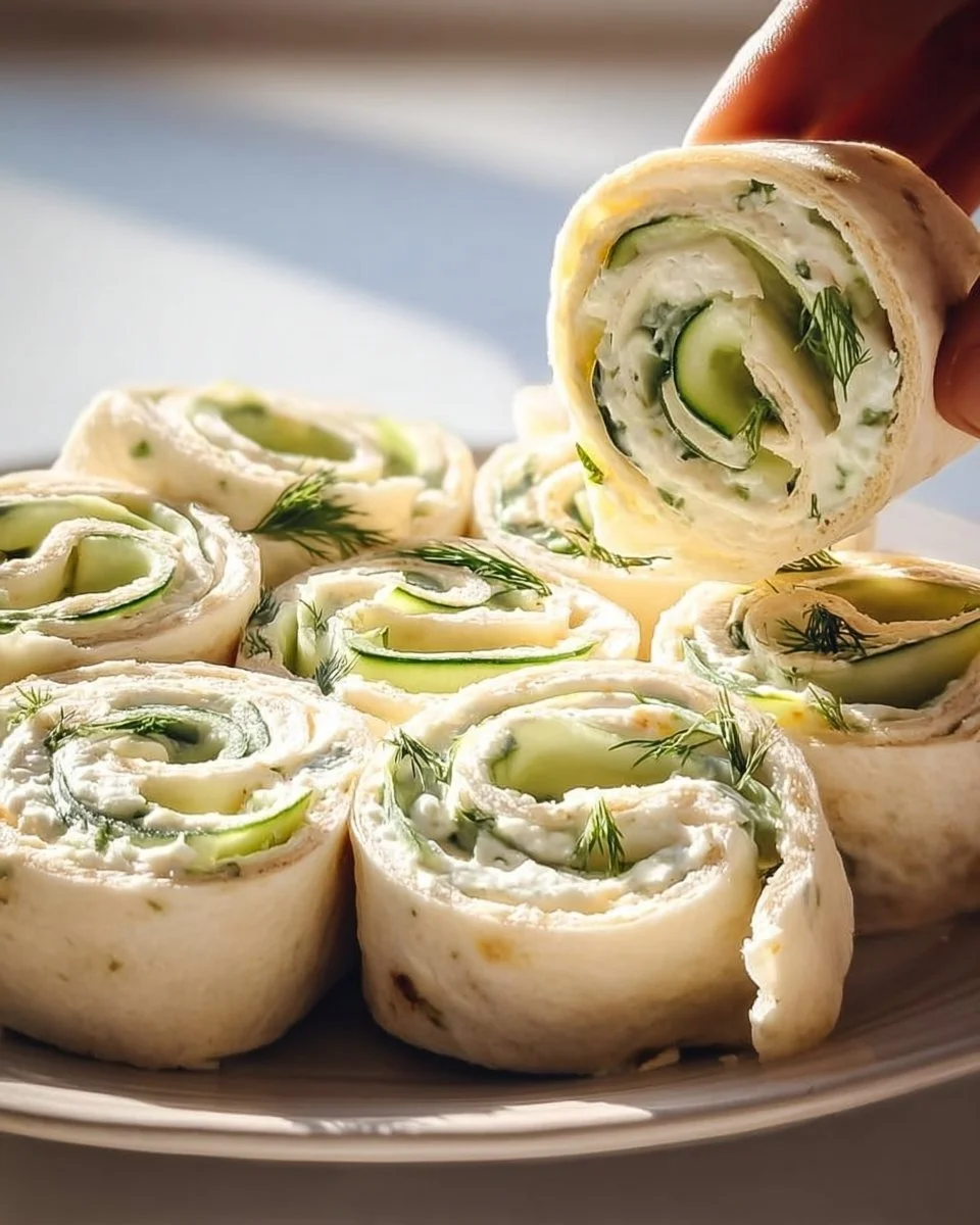 Cucumber and Dill Pinwheels