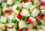 Fresh Cucumber Apple Salad featuring crisp cucumbers and sweet apples