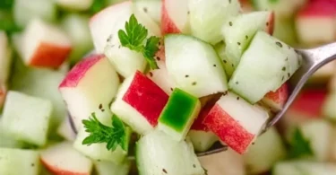 Fresh Cucumber Apple Salad featuring crisp cucumbers and sweet apples