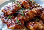 Delicious soy garlic chicken thighs marinated and cooked to perfection