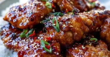 Delicious soy garlic chicken thighs marinated and cooked to perfection