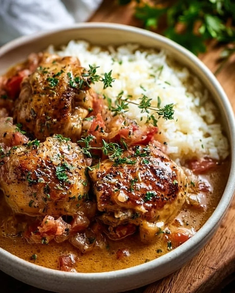 Italian Crockpot Chicken Thighs