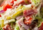 Delicious Italian Grinder Salad with fresh vegetables and meats