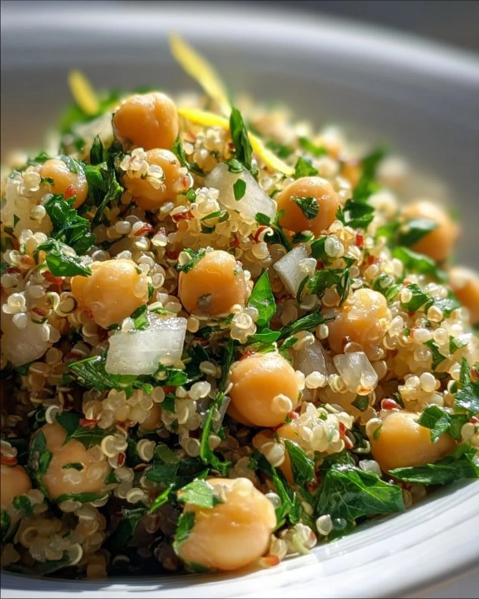 Lemon Herb Quinoa with Chickpeas