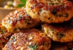 Delicious Mediterranean chicken patties served with fresh herbs and spices