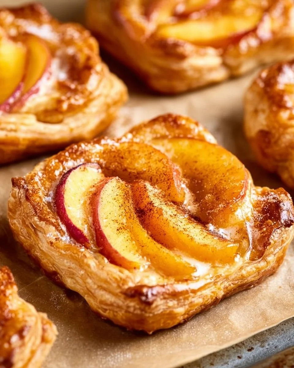 Mini Peach and Cream Cheese Tarts