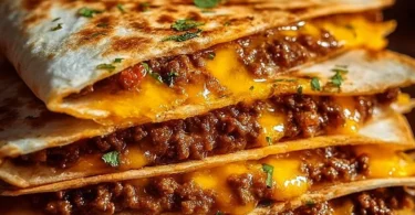 Delicious Smashburger Quesadillas served with sides