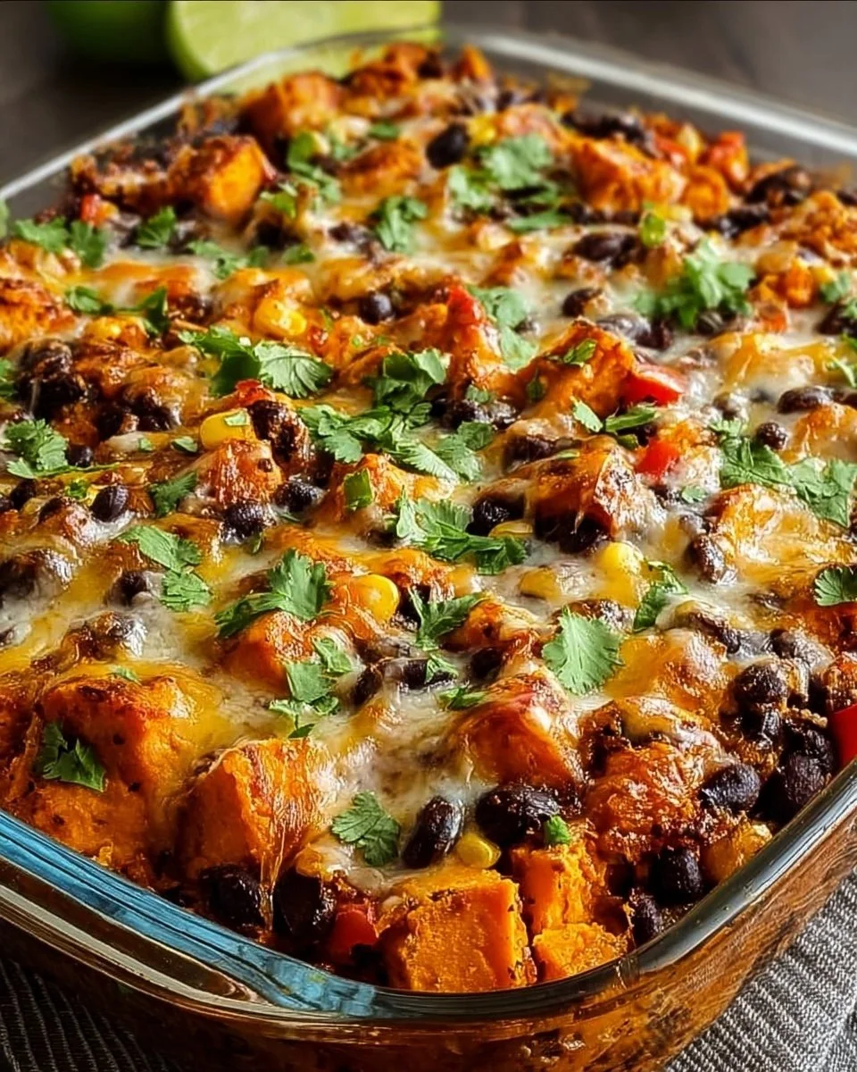 Sweet Potato and Black Bean Casserole