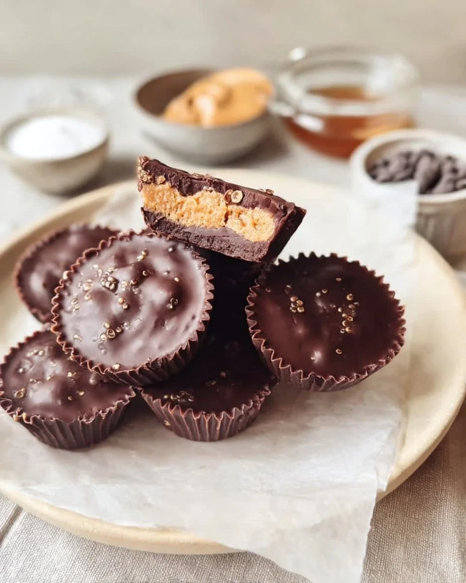 Vegan Quinoa Crunch Peanut Butter Cups